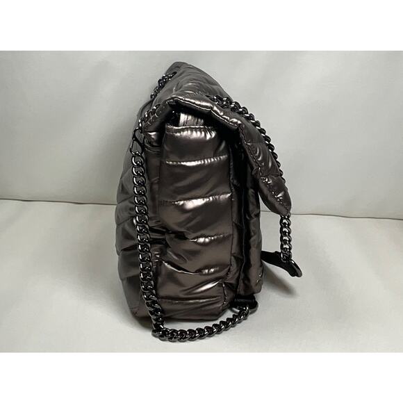 Think Royln Shoulder Bag Quilted Crossbody/Shoulder Tote Adjustable Chain Strap - Picture 3 of 16